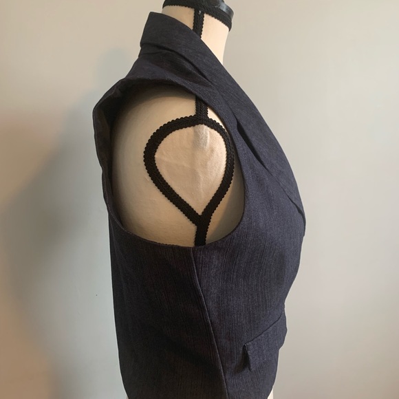 Vintage Women’s Denim Vest SZ 8 - Picture 4 of 7